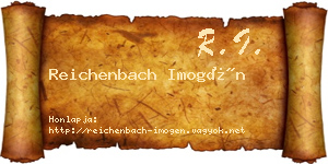 Reichenbach Imogén névjegykártya